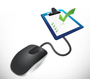 Illustration of mouse and survey