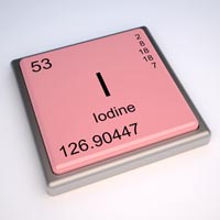 Iodine element stamp