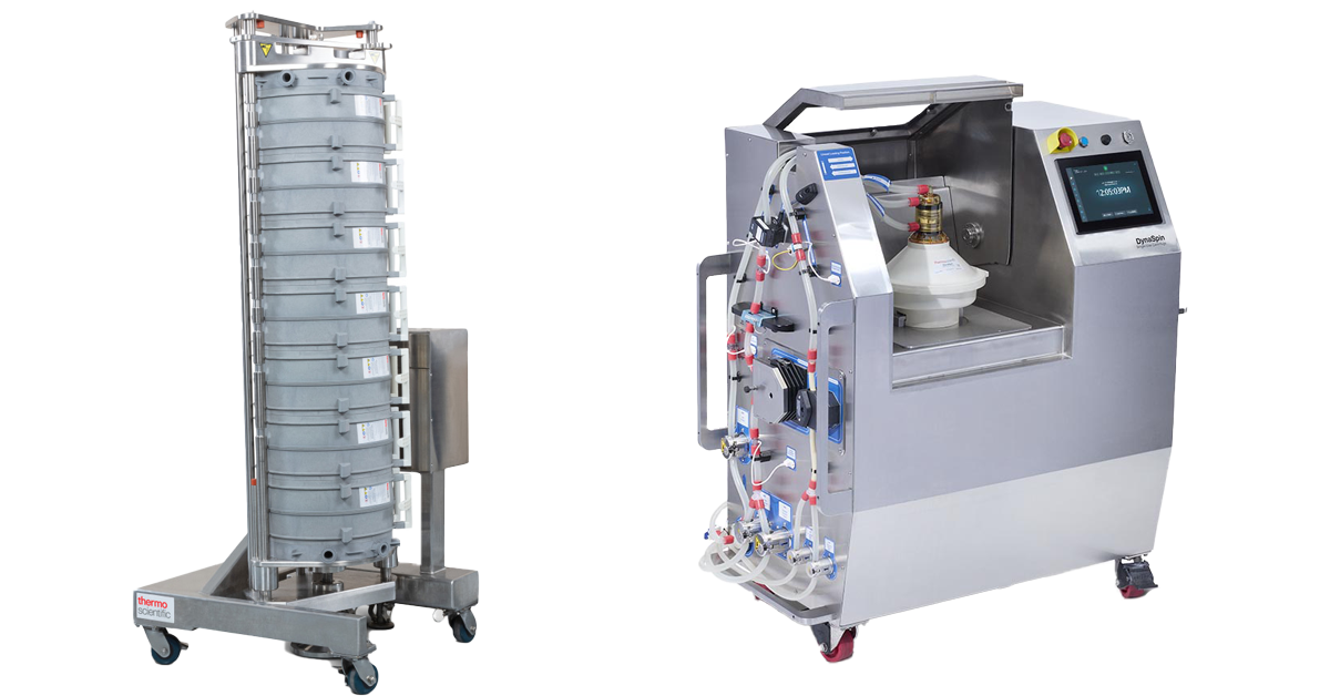 Advance harvest and clarification with integrated, single-use